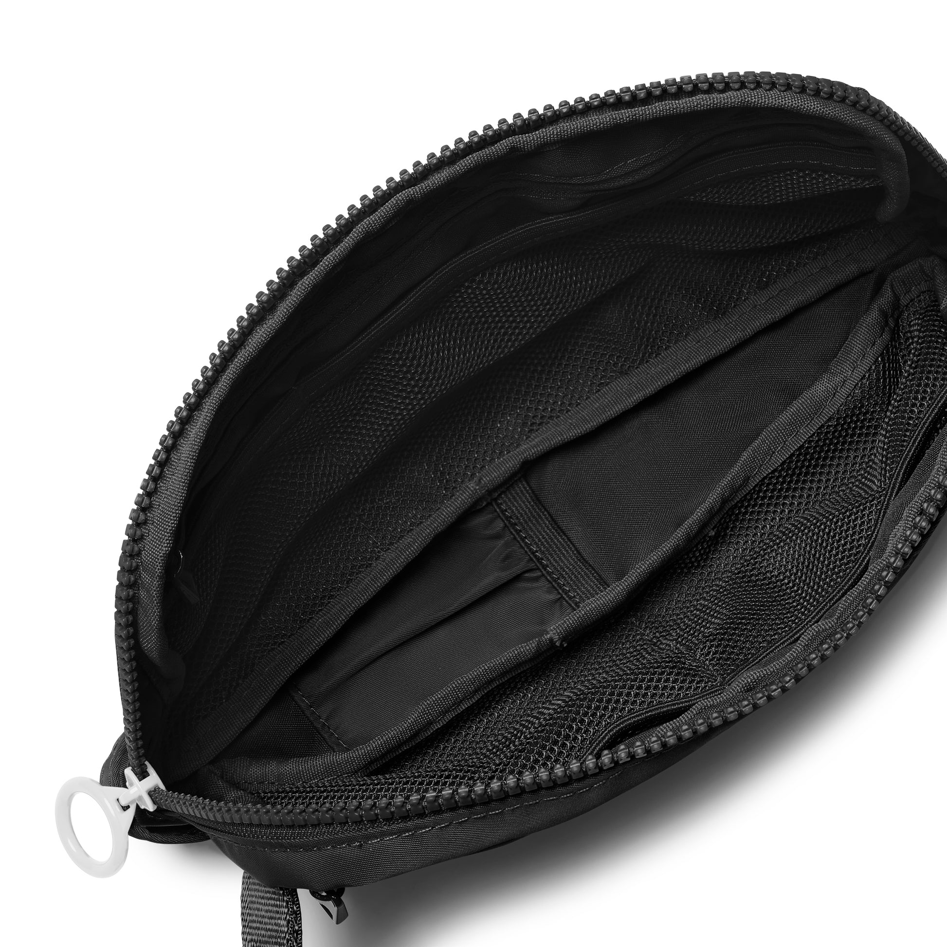 Black and white nurse bag with pocket for scissors 